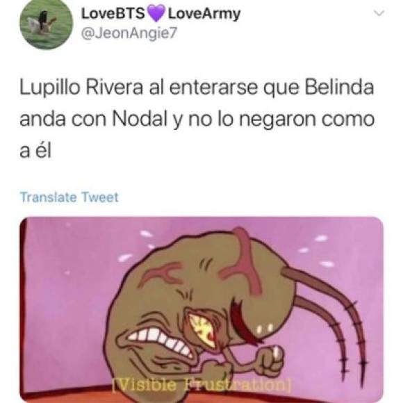La mayoría de los memes hacen énfasis en los celos que sentiría Lupillo Rivera al ver a su exnovia con Christian con Nodal.