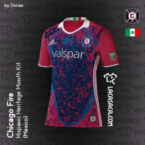 La camiseta del Chicago Fire representará a México por el histórico futbolista Cuauhtémoc Blanco, quien jugó con buen paso en el club de La Ciudad de los Vientos.