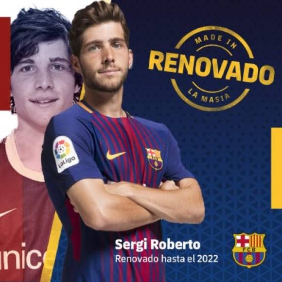 El Barcelona y Sergi Roberto han llegado a un acuerdo para renovar su contrato hasta el 30 de junio de 2022. La cláusula de rescisión queda fijada en 500 millones de euros.