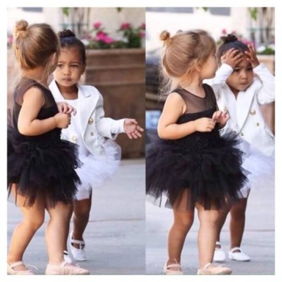 North West y su prima Penélope Disick.