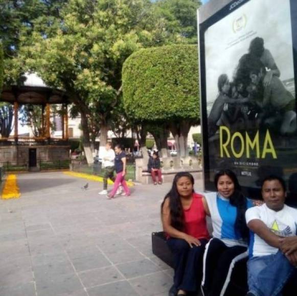 Roma estrenó en el Festival Internacional de Cine de Morelia en octubre de 2018, para la ocasión Yalitza llevó a sus padres.<br/>