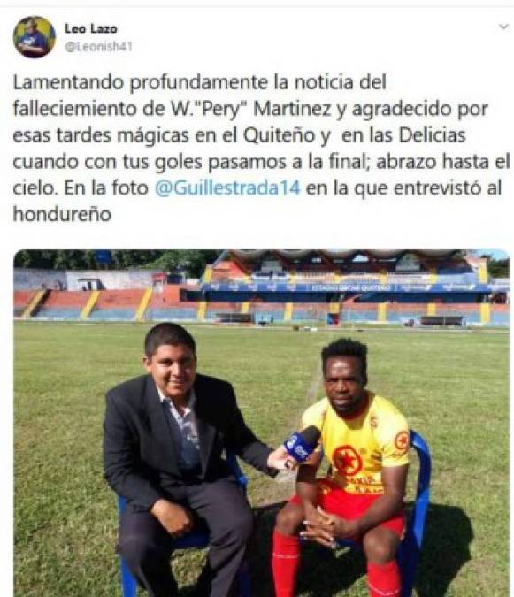 La prensa salvadoreña ha lamentado la muerte del delantero hondureño.