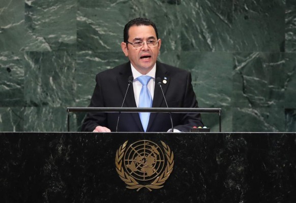 Jimmy Morales ataca a la Cicig en duro discurso en la ONU