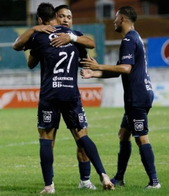 En Puerto Cortés, el Motagua alzó vuelo al vencer 3-2 al Platense en duelo por la jornada 14.