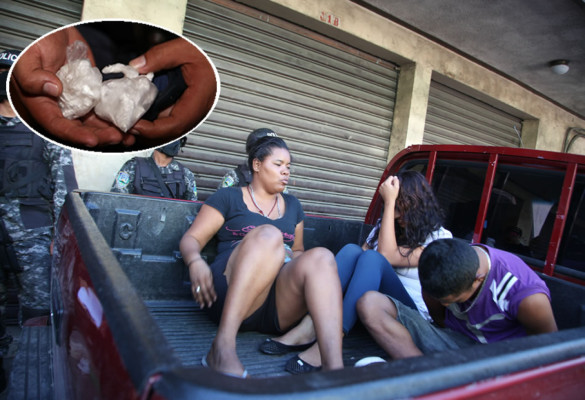Seis detenidos en operativo contra narcomenudeo en San Pedro Sula