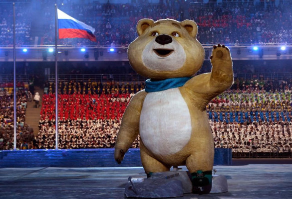 La mascota de Sochi.