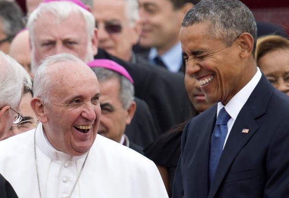 Barack Obama recibe en la Casa Blanca al papa Francisco