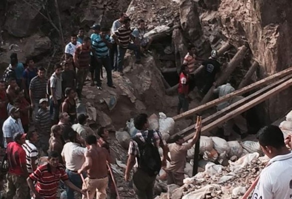 Once mineros hondureños atrapados a 80 metros bajo tierra