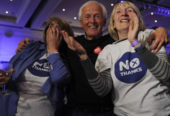 Escocia rechaza la independencia y sigue en el Reino Unido