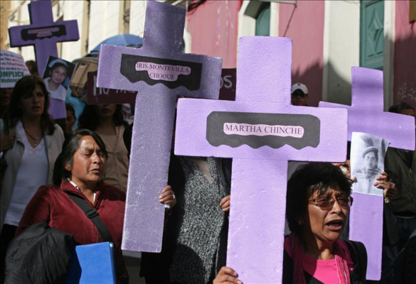 Activistas exigen el fin de los feminicidios y la impunidad en Honduras