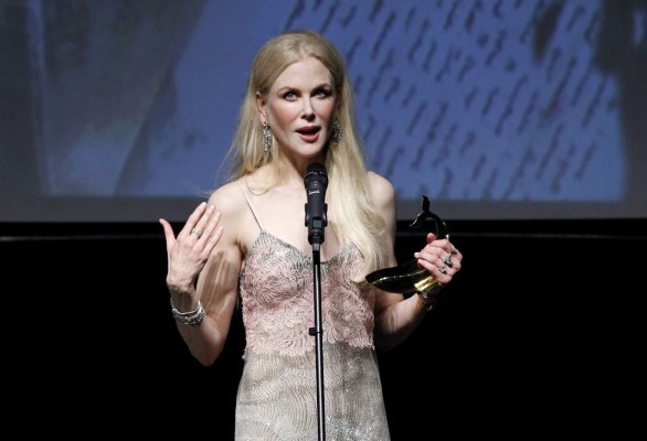 Nicole Kidman recibe premio por su trayectoria