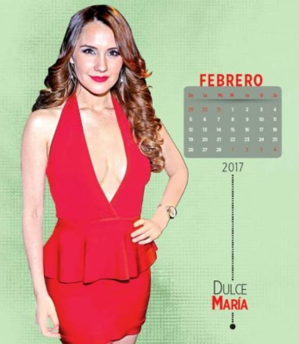 Febrero. Déjate seducir por la hermosa Dulce María.