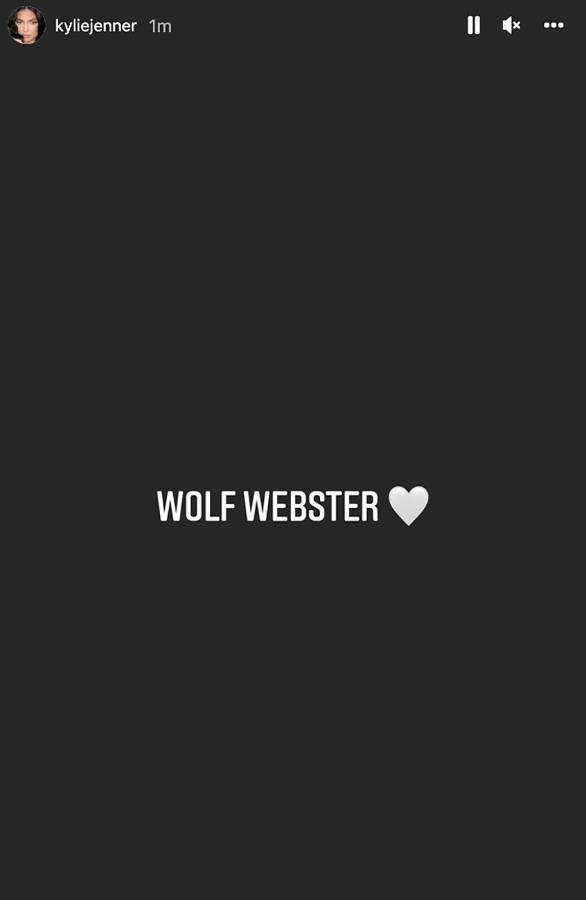 Wolf Webster es el nombre del segundo hijo de Kylie Jenner.
