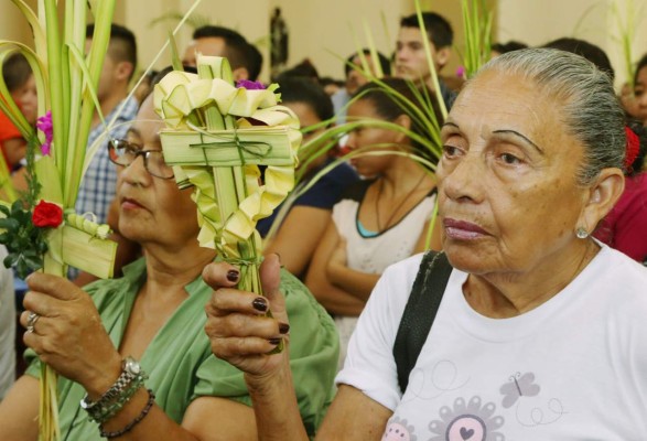 Miles de hondureños recibieron a Jesús en el Domingo de Ramos