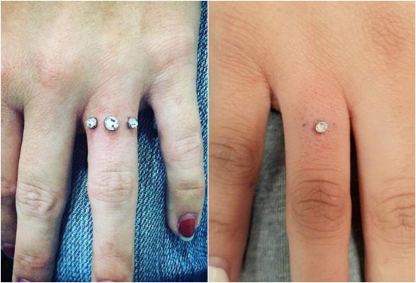 El finger piercing, la nueva moda nupcial