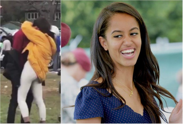 Así captaron a Malia Obama con su novio británico