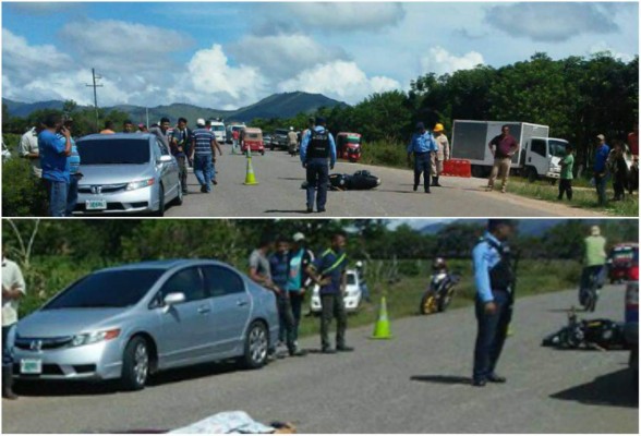 Muere una madre y su hijo en un accidente vial en Yoro  