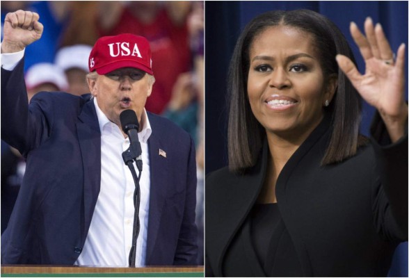 Donald Trump le responde a Michelle Obama 'Sí hay esperanza'