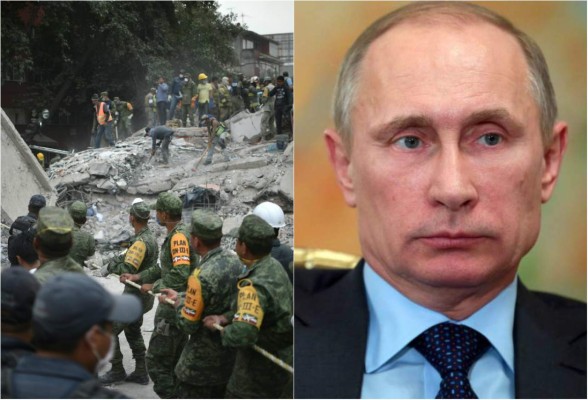 Putin envía pésame por terremoto en México y ofrece ayuda rusa