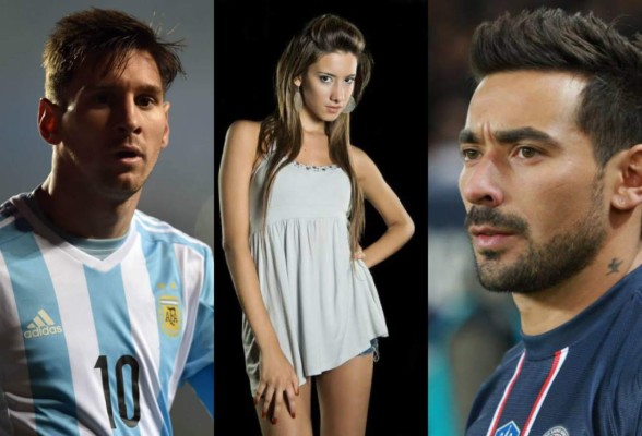 Bella modelo revela encuentros con Messi y Lavezzi