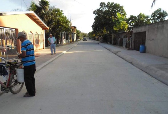 Pavimentan calles en varios sectores de Choloma