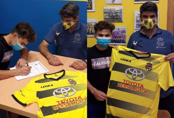 Futbolista hondureño Elian Padilla firma contrato con Academia de fútbol en España