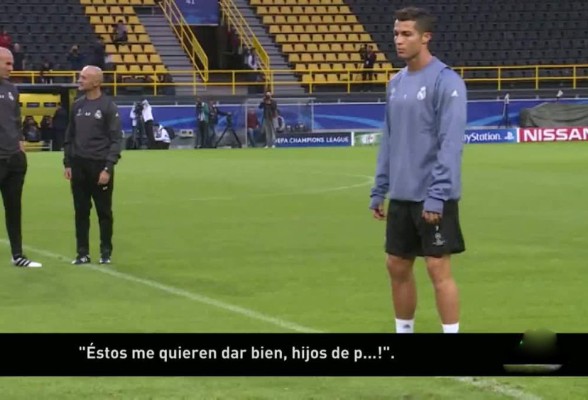 Video: Cristiano Ronaldo sigue enfadado y lo demostró en los entrenamientos