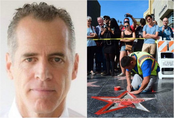 Arrestan al millonario que destrozó la estrella de Trump en Hollywood