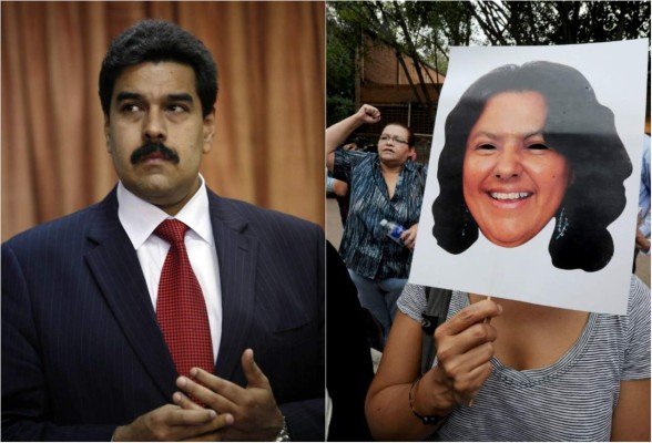Maduro condena asesinato de hondureña Berta Cáceres
