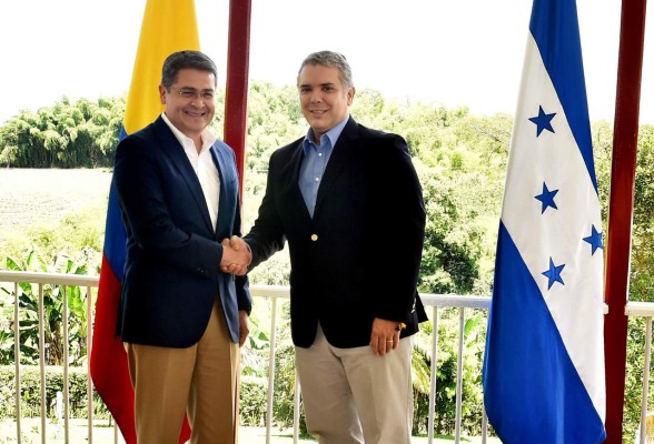 Presidentes de Honduras y Colombia unen fuerzas por caficultores