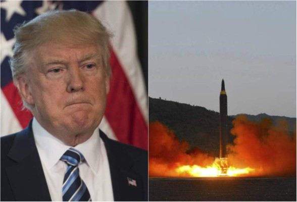 Trump fue informado mientras misil norcoreano aún estaba en el aire