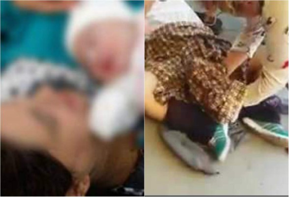 Mujer da a luz afuera de hospital tras esperar atención por cuatro horas