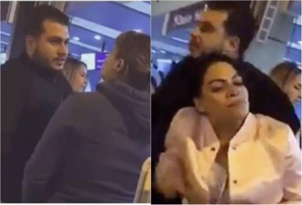 Video: Mujer descubre a su esposo con la amante en aeropuerto de Colombia y arma un escándalo
