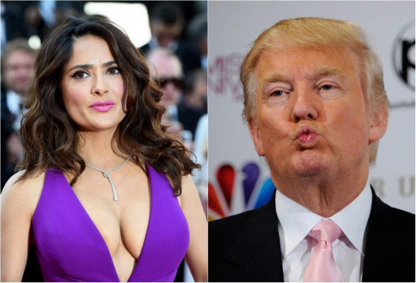 Trump pagó más de $100 mil para cenar con Salma Hayek