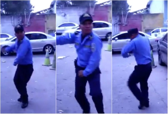 Policía bailador causa sensación en redes sociales