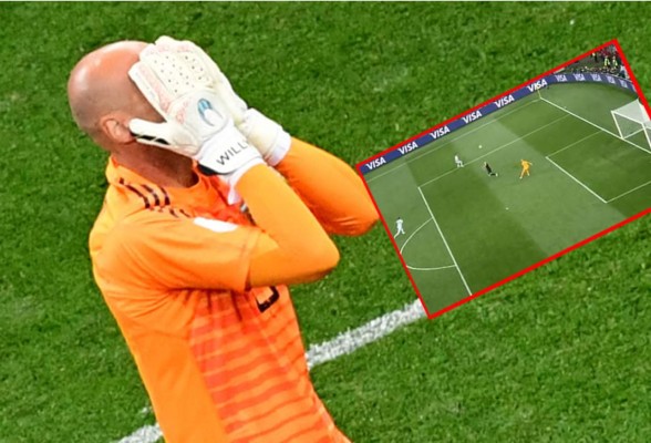 El horrible error del portero Willy Caballero contra Croacia y lo despedazan en redes sociales