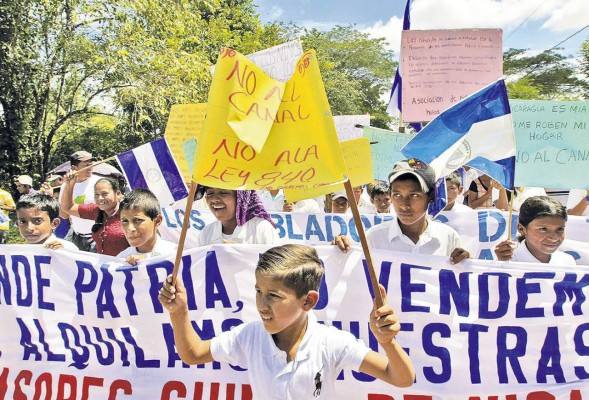 Los agricultores resisten el avance del canal de Nicaragua