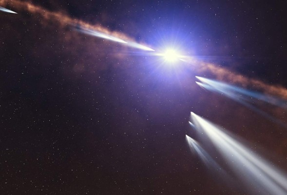 Descubren dos familias de cometas alrededor de una estrella cercana