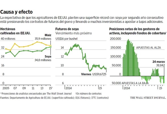 Una producción récord es un mal augurio para los precios de la soya