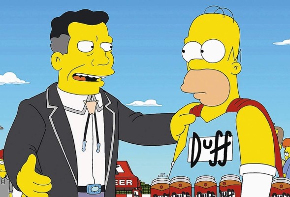 La cerveza Duff salta de la ficción a la realidad en Chile