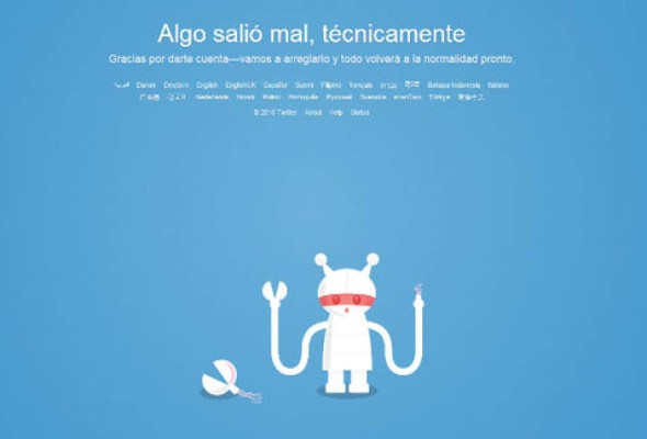 Twitter reporta falla a nivel mundial