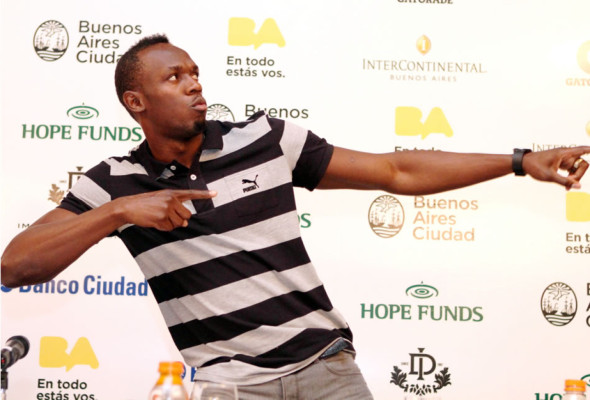 Usain Bolt competirá contra un autobús en Buenos Aires