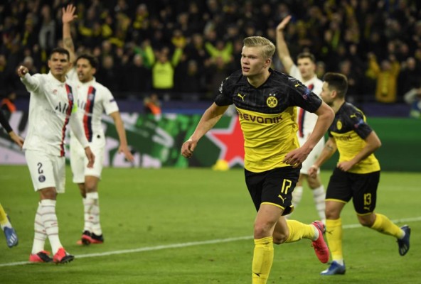 Video: Dortmund se bajó al PSG con doblete de Haaland