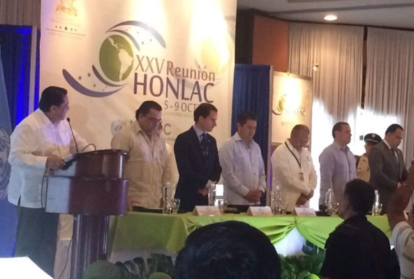 Juan Orlando Hernández inaugura evento mundial contra el narcotráfico