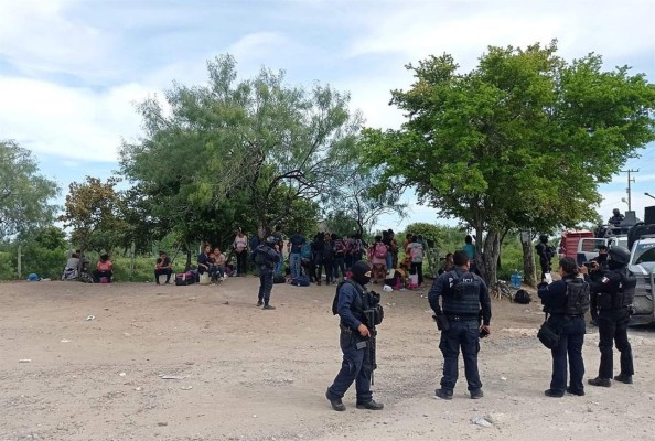 Rescatan a 110 migrantes, entre ellos 49 hondureños, en el norte de México