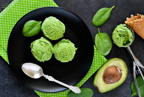 Helado de aguacate