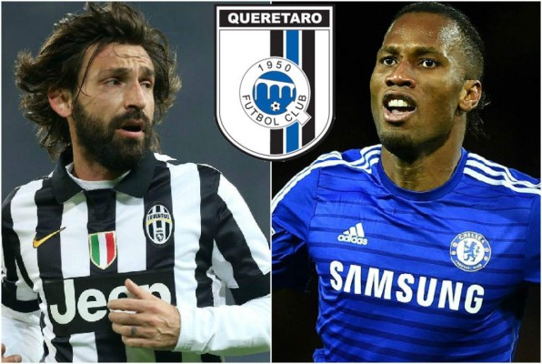 Pirlo o Drogba reemplazarían a Ronaldinho en el Querétaro