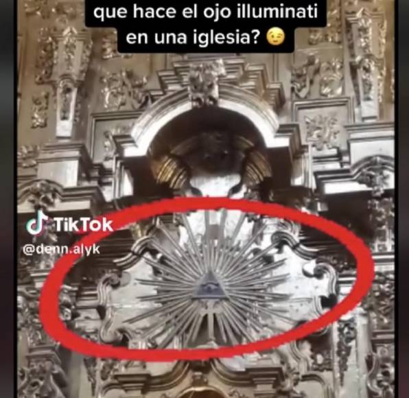 Los usuarios de redes sociales han asociado esto con el símbolo illuminati, una sociedad secreta de la época de la Ilustración, sugiriendo una conexión entre la iglesia católica y dicha orden.
