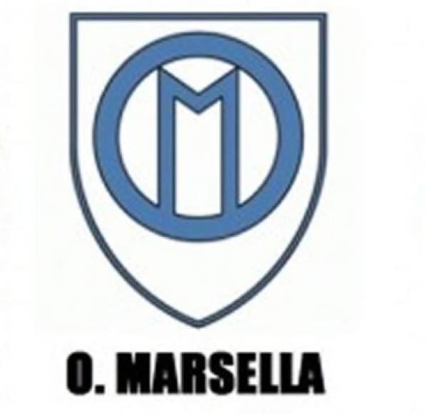 El primer escudo del Olympique de Marsella, fundado en 1899.