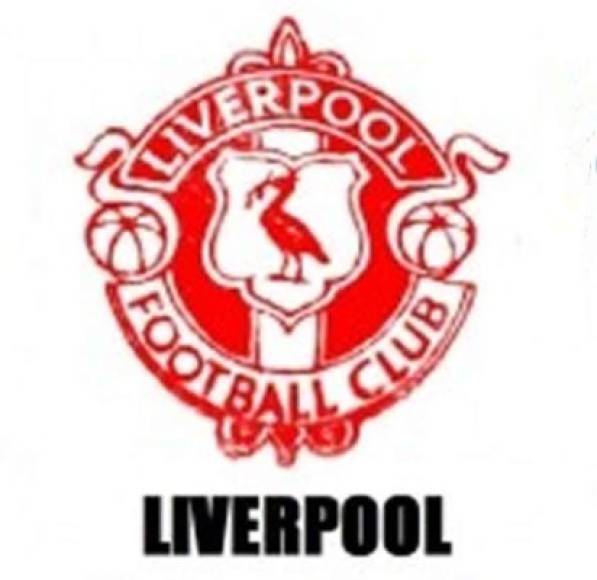 El primer escudo del Liverpool de Inglaterra, fundado el 3 de junio de 1892.